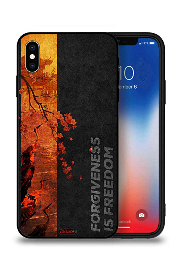 غطاء حماية لجهاز Apple iPhone XS Max - التسامح هو الحرية