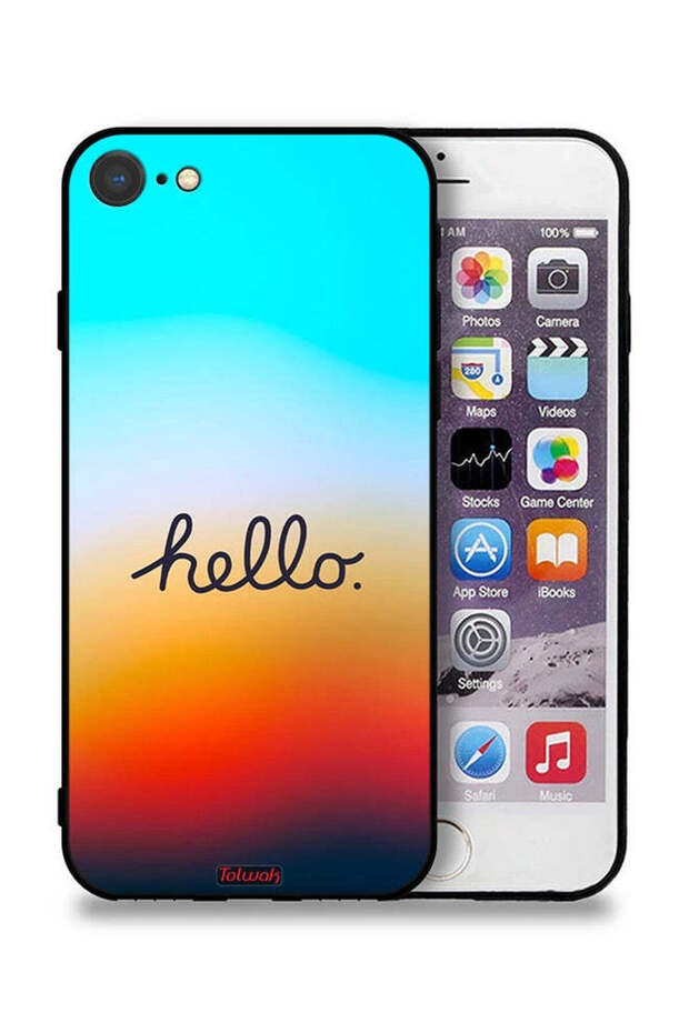 غطاء حماية لجهاز Apple iPhone 7 مرحباً - 1