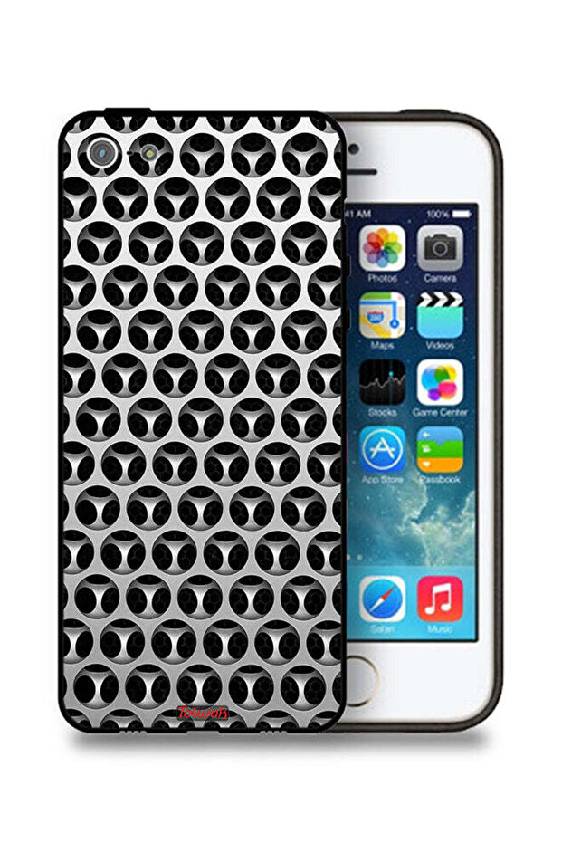 جراب حماية لجهاز Apple iPhone 5/5s/SE بنقشة عقارب الساعة