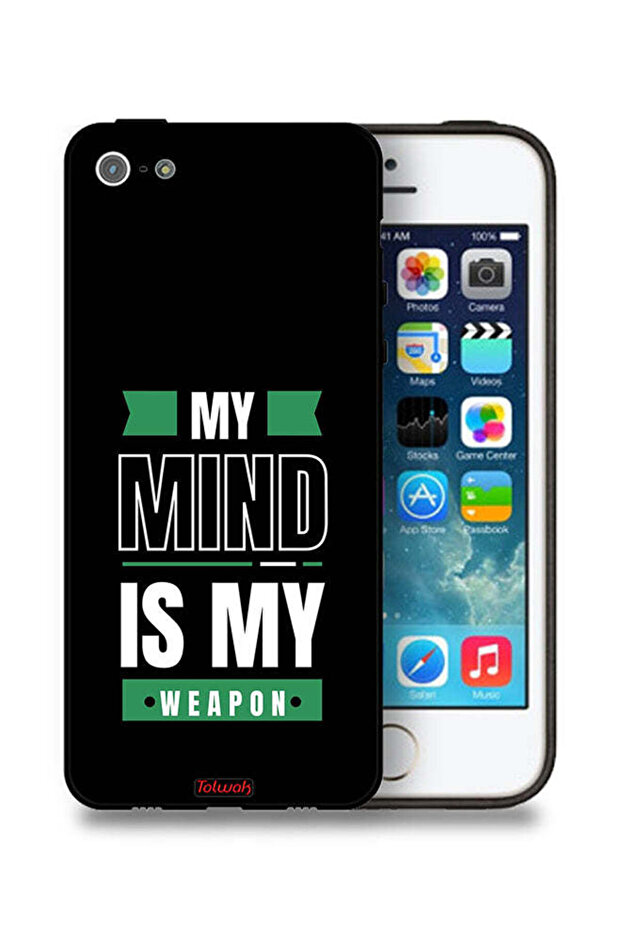 جراب حماية لجهاز Apple iPhone 5/5s/SE بعقلي هو ملكي