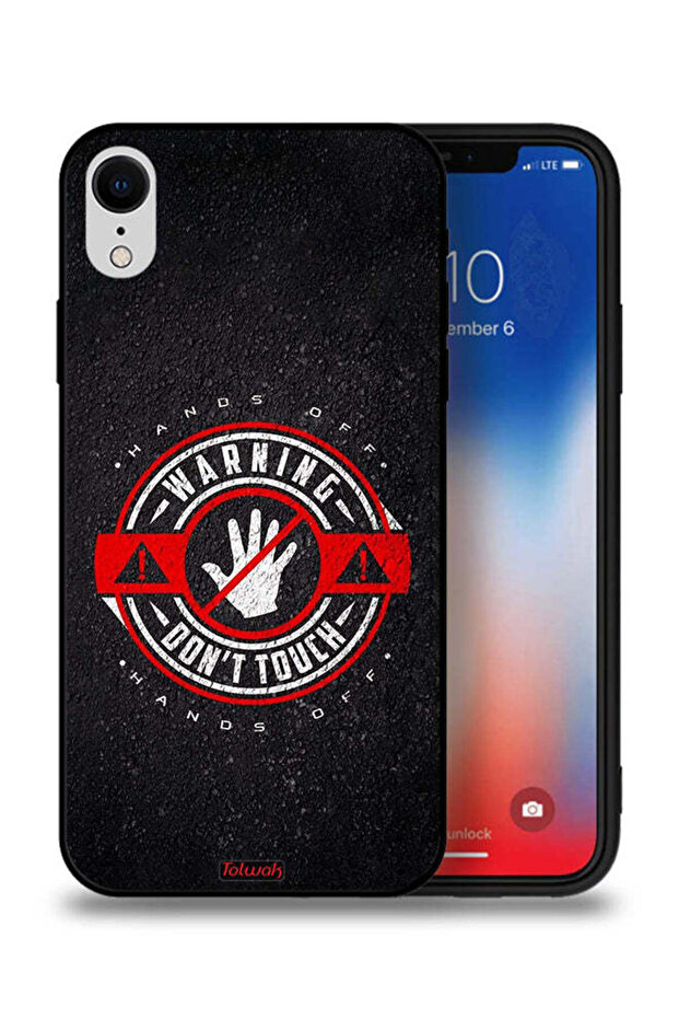 جراب حماية لجهاز Apple iPhone XR تحذير: لا تلمسه