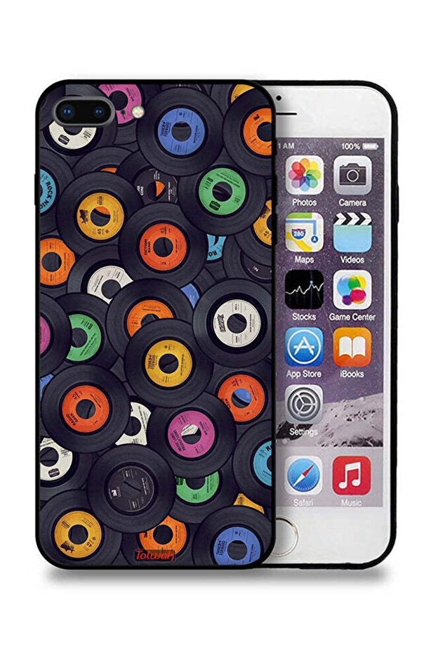 Apple iPhone 8 Plus Protective Case Cds Pattern - 1