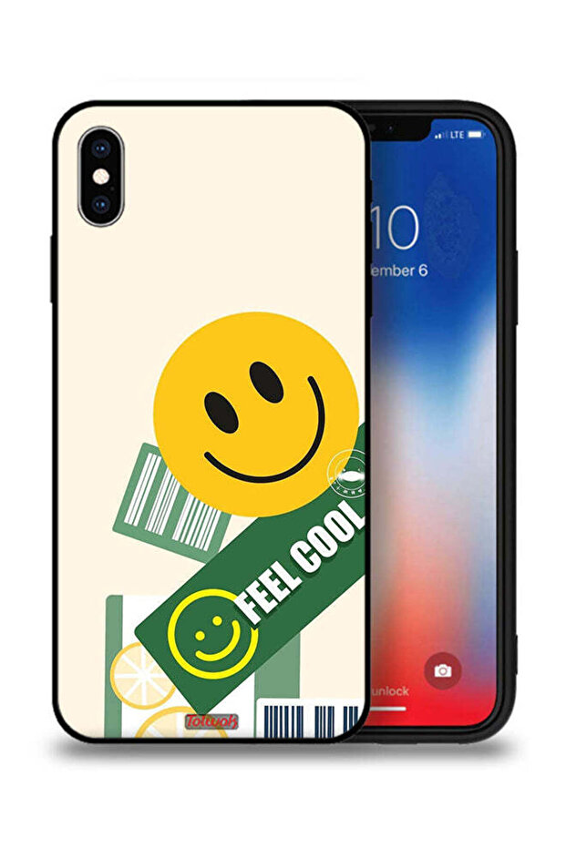 جراب حماية Apple iPhone XS Max بملصق Feel Cool