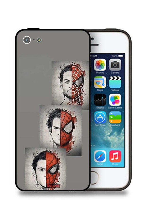 جراب حماية لجهاز Apple iPhone 5/5s/SE برسومات سبايدر مان