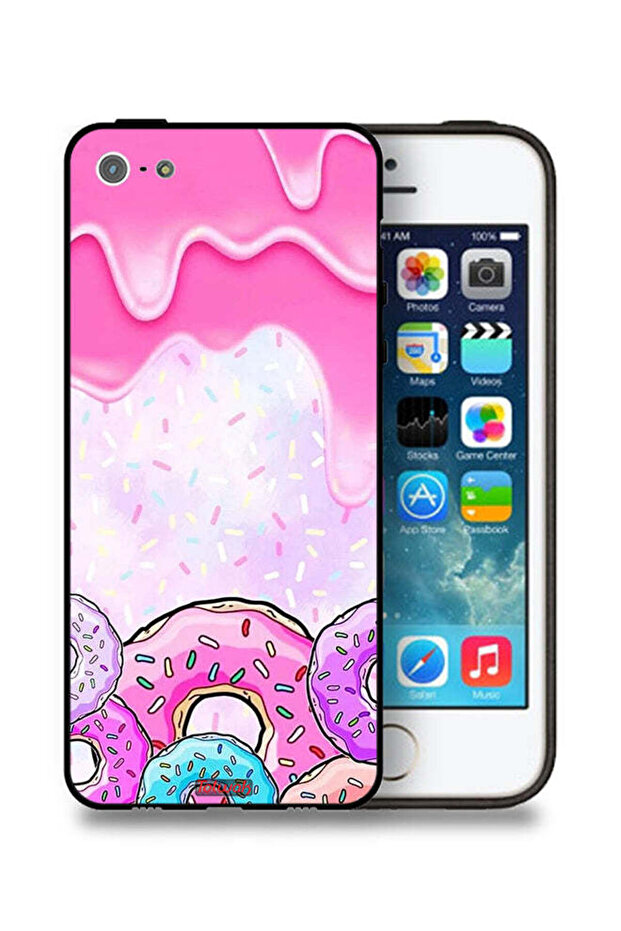 غطاء حماية لأجهزة iPhone 5/5s/SE من Apple بألوان دونات