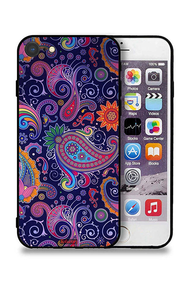 غطاء حماية لجهاز Apple iPhone 8 بنمط فن الماندالا
