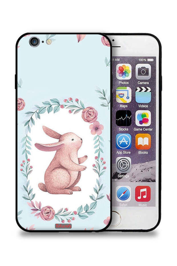 غطاء حماية لجهاز Apple iPhone 6 Plus/6s Plus على شكل أرنب - 1