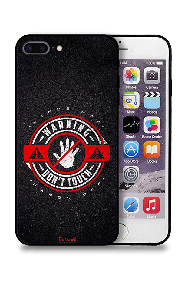 جراب حماية لجهاز Apple iPhone 8 Plus تحذير: لا تلمسه - 1