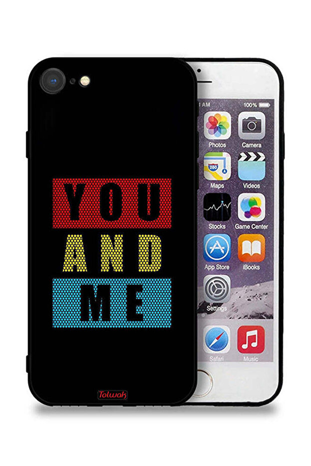 غطاء حماية لجهاز Apple iPhone 8 "أنت وأنا"