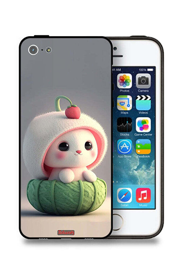 جراب حماية لجهاز Apple iPhone 5/5s/SE بتصميم أرنب صغير لطيف