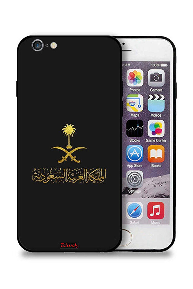 غطاء حماية لجهاز Apple iPhone 6 Plus/6s Plus بشعار المملكة العربية السعودية
