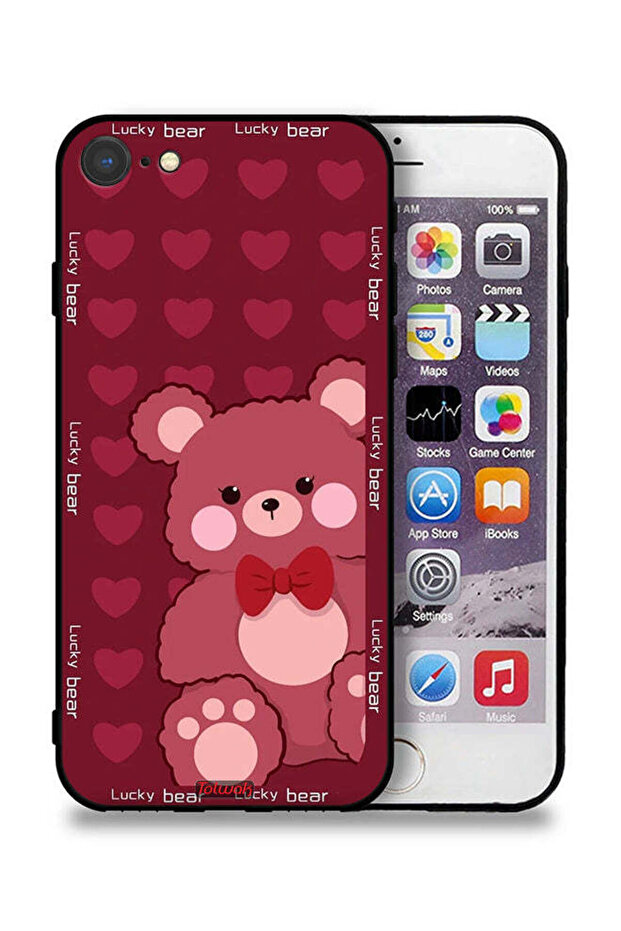 غطاء حماية لجهاز Apple iPhone 8 من Lucky Bear