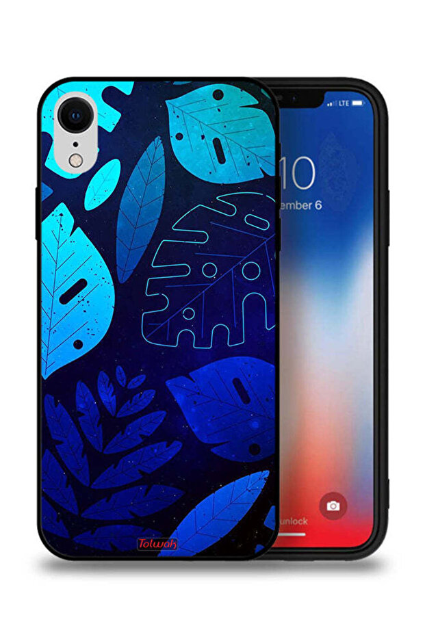 Apple iPhone XR Protective Case Leaves Pattern - 1