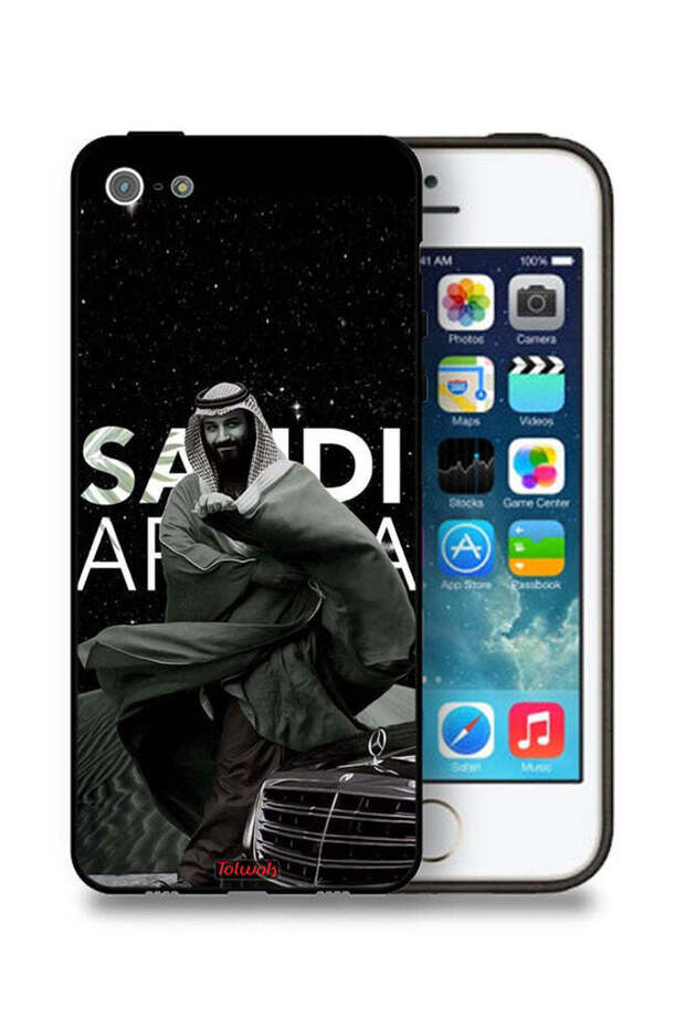 غطاء حماية لجهاز آيفون 5/5s/SE من آبل ولي العهد محمد بن سلمان
