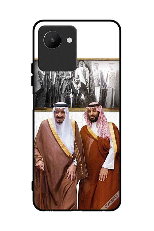 غطاء حماية لهاتف Realme C30s الملك سلمان ومحمد بن سلمان يتحدثان أثناء المشي