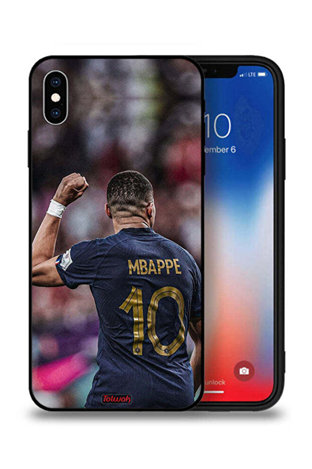 جراب حماية لجهاز Apple iPhone XS Max Mbappe 10