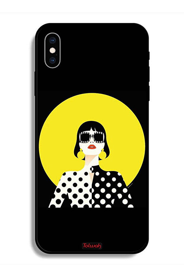 جراب واقٍ لهاتف Apple iPhone X بتصميم فتاة أنيقة