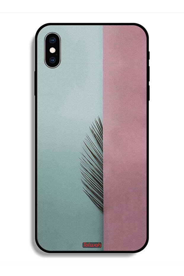Protective Case For Apple iPhone X Half Leaves