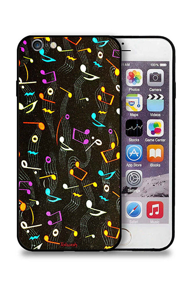 Apple iPhone 6/6s Protective Case Music Fabric Pattern - 1