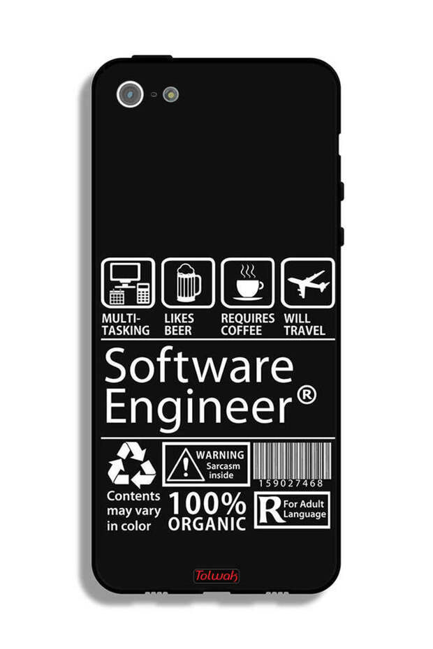 Apple iPhone 5/5s/SE Protective Case Software Engineer Sticker - 2
