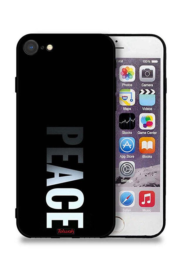 غطاء حماية لجهاز Apple iPhone 8 من Peace