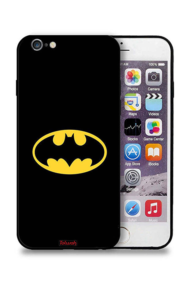 جراب حماية لهاتف Apple iPhone 6 Plus/6s Plus بشعار باتمان