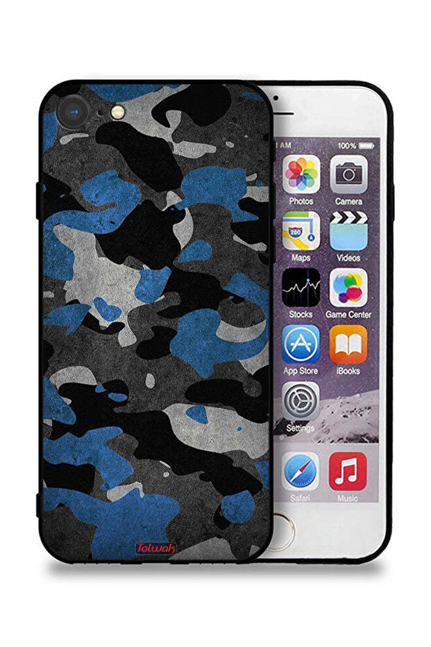 غطاء حماية لهاتف Apple iPhone 8 بنمط مموه - 1