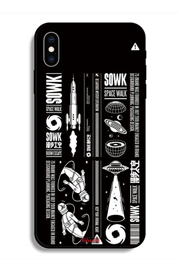 جراب حماية لهاتف Apple iPhone X ملصق Sowk Space Walk