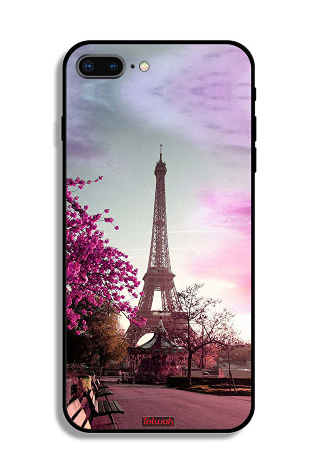 غطاء حماية لجهاز Apple iPhone 7 Plus بتصميم برج إيفل - 2