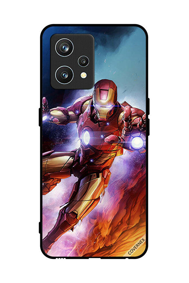 غطاء حماية لهاتف Realme 9 Pro Plus برسومات الرجل الحديدي