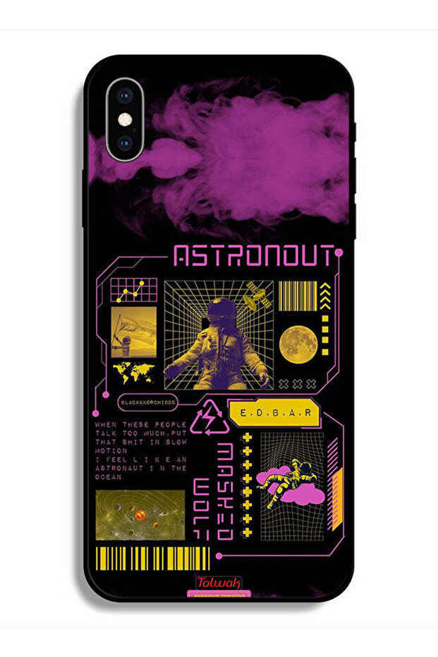 Protective Case For Apple iPhone X Astronaut Sticker