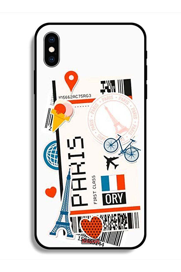 جراب حماية لجهاز Apple iPhone X ملصق باريس