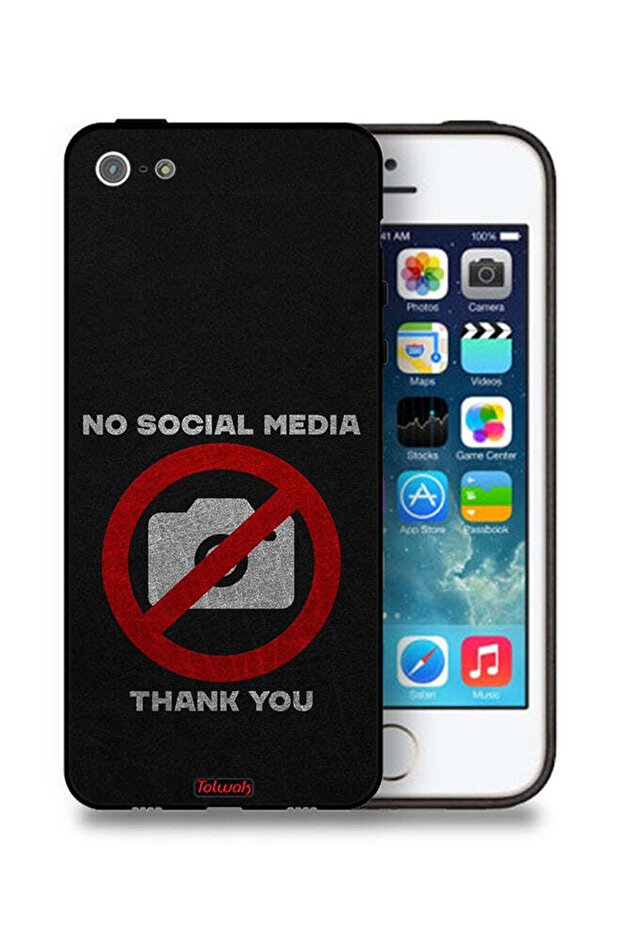 جراب حماية لجهاز Apple iPhone 5/5s/SE - لا يدعم مواقع التواصل الاجتماعي - شكرًا لك