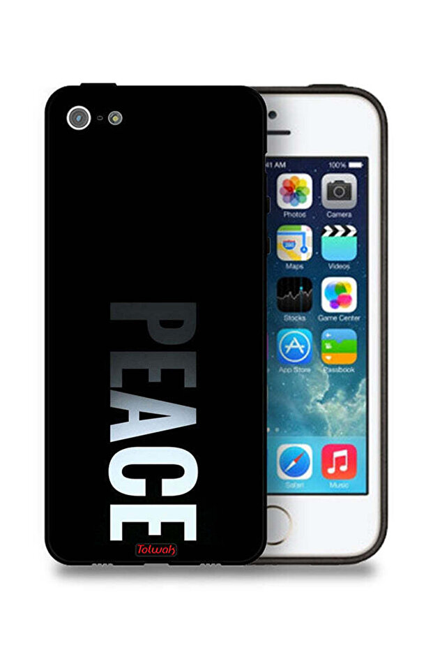 غطاء حماية لجهاز Apple iPhone 5/5s/SE من Peace