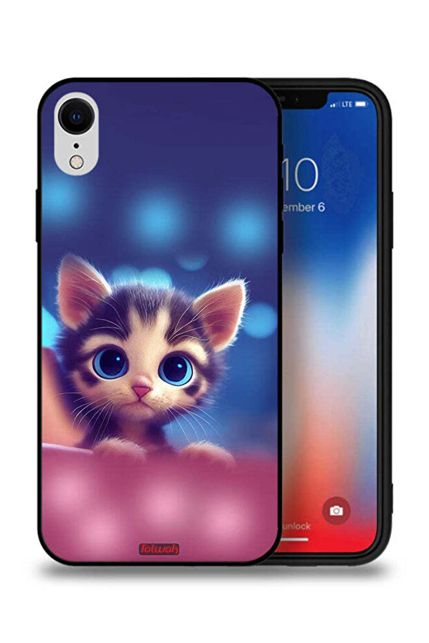 جراب حماية لجهاز Apple iPhone XR بتصميم قطة صغيرة