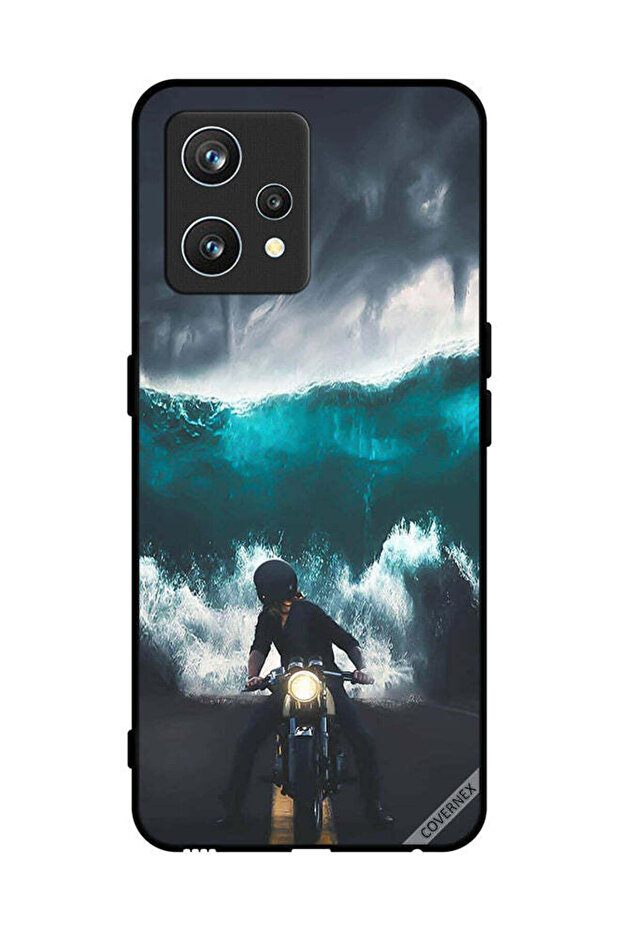 غطاء حماية لهاتف Realme 9 Pro Plus برسومات موجة مائية