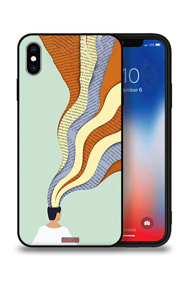 جراب حماية Apple iPhone XS Max مع رسمة Data In Mind Art
