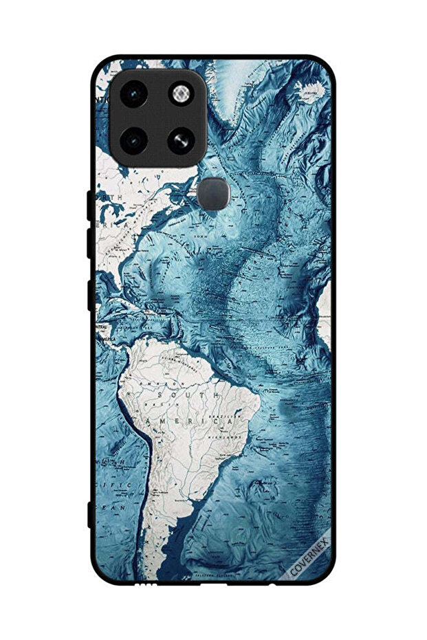 غطاء حماية لهاتف Infinix Smart 6 Map Art