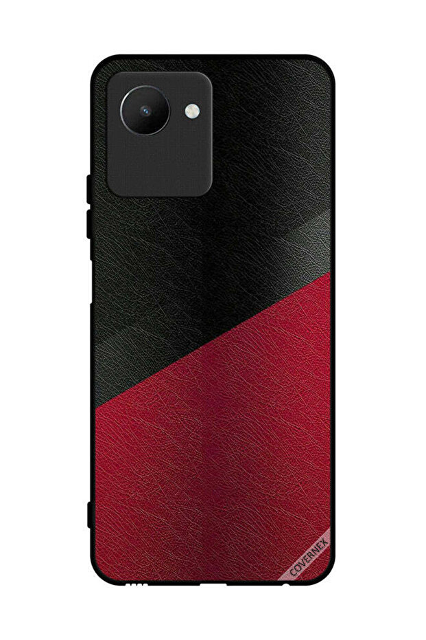 غطاء حماية لهاتف Realme C30s بنمط جلدي