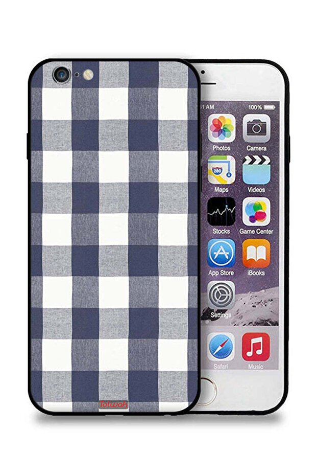 غطاء حماية من القماش بنقشة قماشية لهاتف Apple iPhone 6 Plus/6s Plus - 1