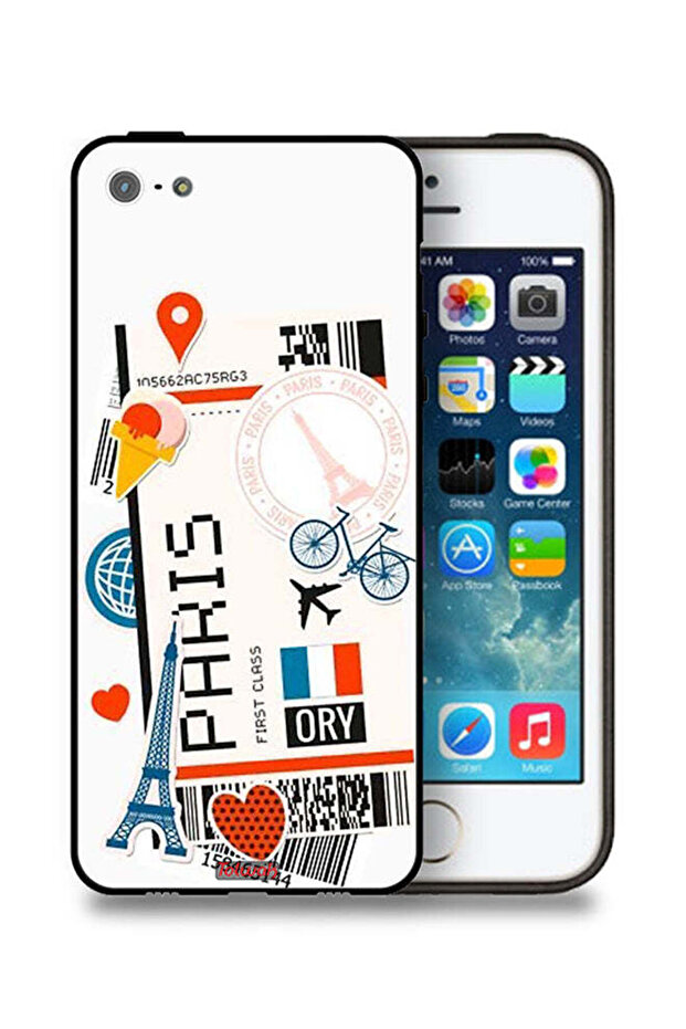 غطاء حماية لجهاز Apple iPhone 5/5s/SE - ملصق باريسي