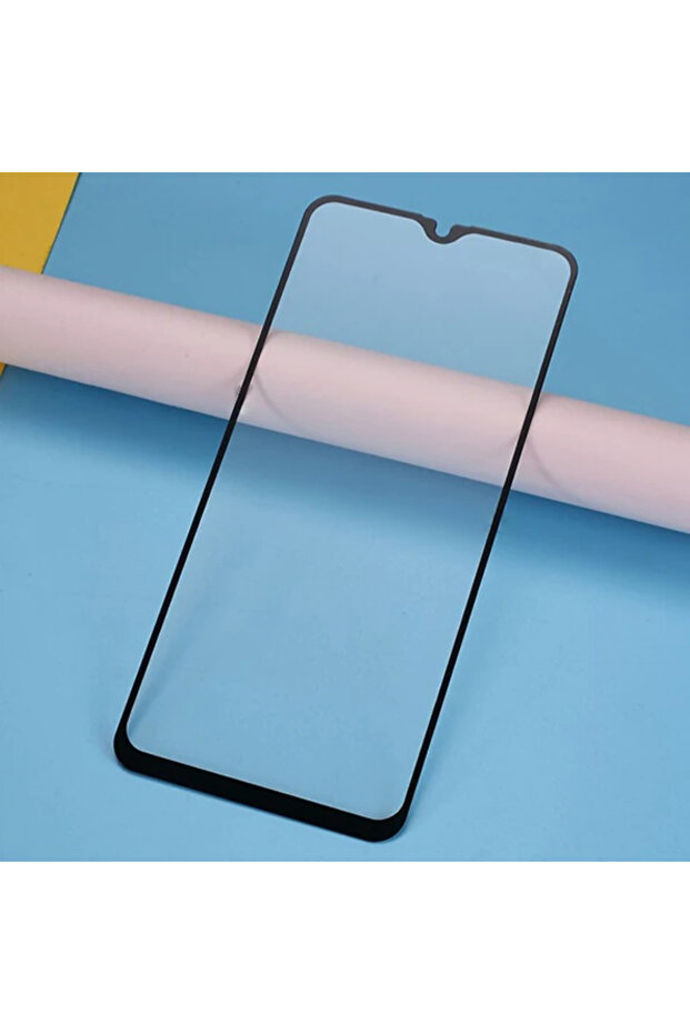 واقي شاشة زجاجي مقوى بتغطية كاملة ثلاثية الأبعاد لهاتف OPPO Realme 5 - صلابة 0.25 ملم 8-9H