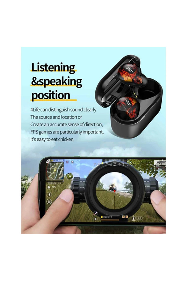 PLEXTONE 4Life TWS Gaming Kablosuz Bluetooth Kulaklık 120ms Su Gecirmez-(5775) - mle3989-3713 - 5