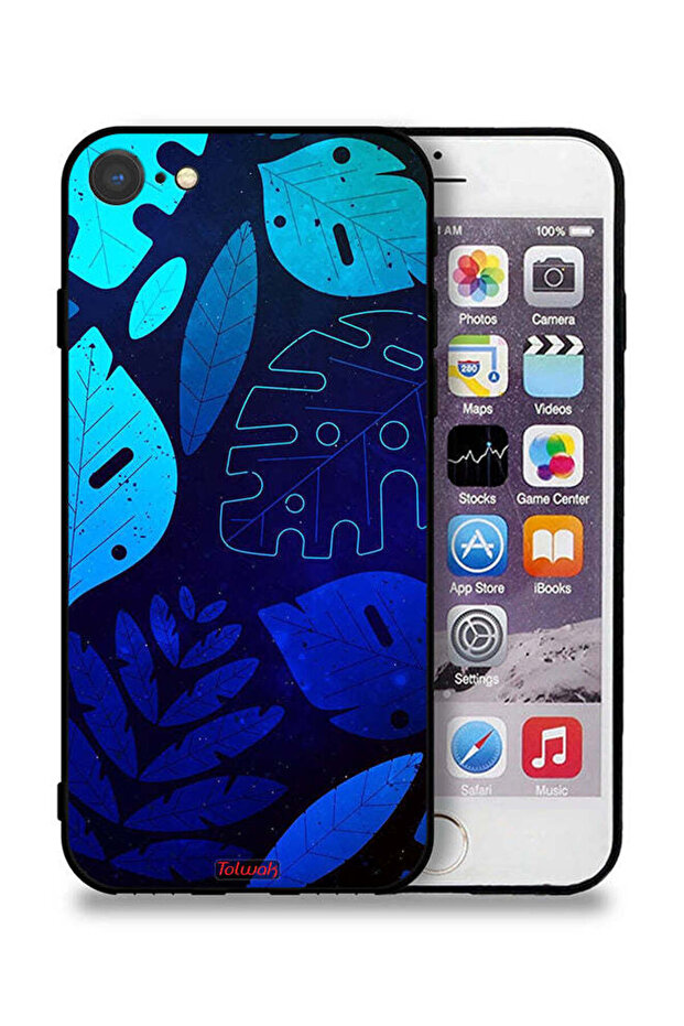غطاء حماية لهاتف Apple iPhone 7 بنقشة أوراق الشجر - 1