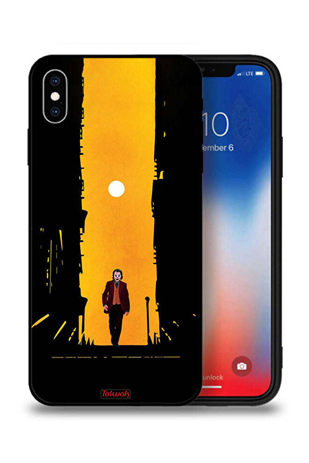جراب حماية لجهاز Apple iPhone XS بتصميم جوكر، عمل فني رقمي تجريدي