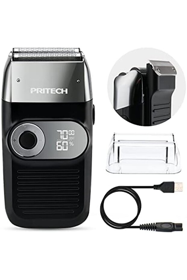 Electric Foil and Bald Shavers 2 in 1 Double Shaver for Men Blade and Popup Beard Trimmer wi