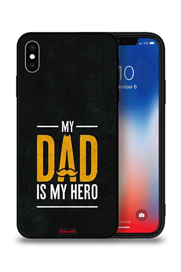 جراب حماية لجهاز Apple iPhone XS Max - أبي هو بطلي