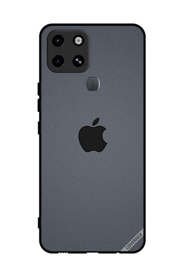 غطاء حماية لهاتف Infinix Smart 6 بشعار Apple