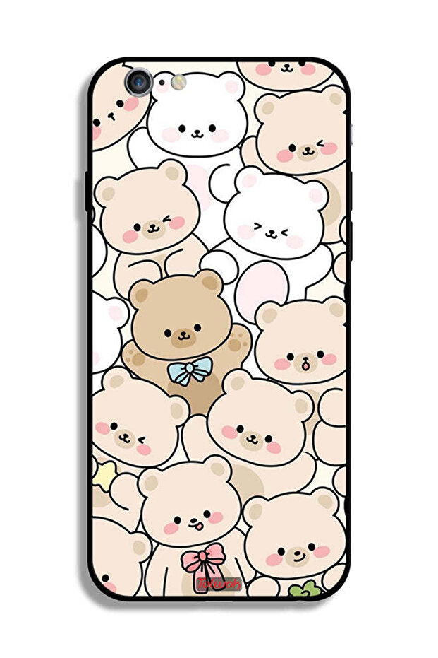 جراب حماية لهاتف Apple iPhone 6 Plus/6s Plus بنقشة الدببة - 2