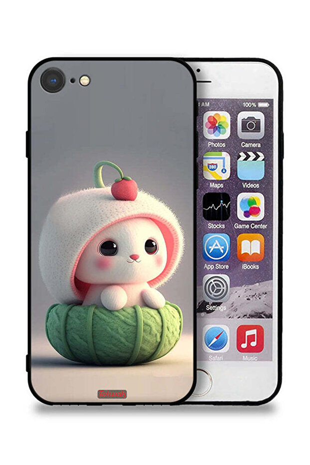 جراب حماية لجهاز Apple iPhone 7 على شكل أرنب صغير لطيف